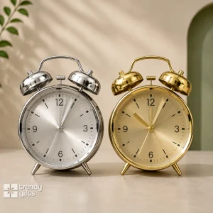 Premium Metal Twin Bell Alarm Clock | Table Clock